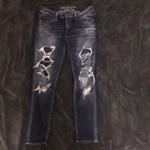 American Eagle Pre-ripped Jeans